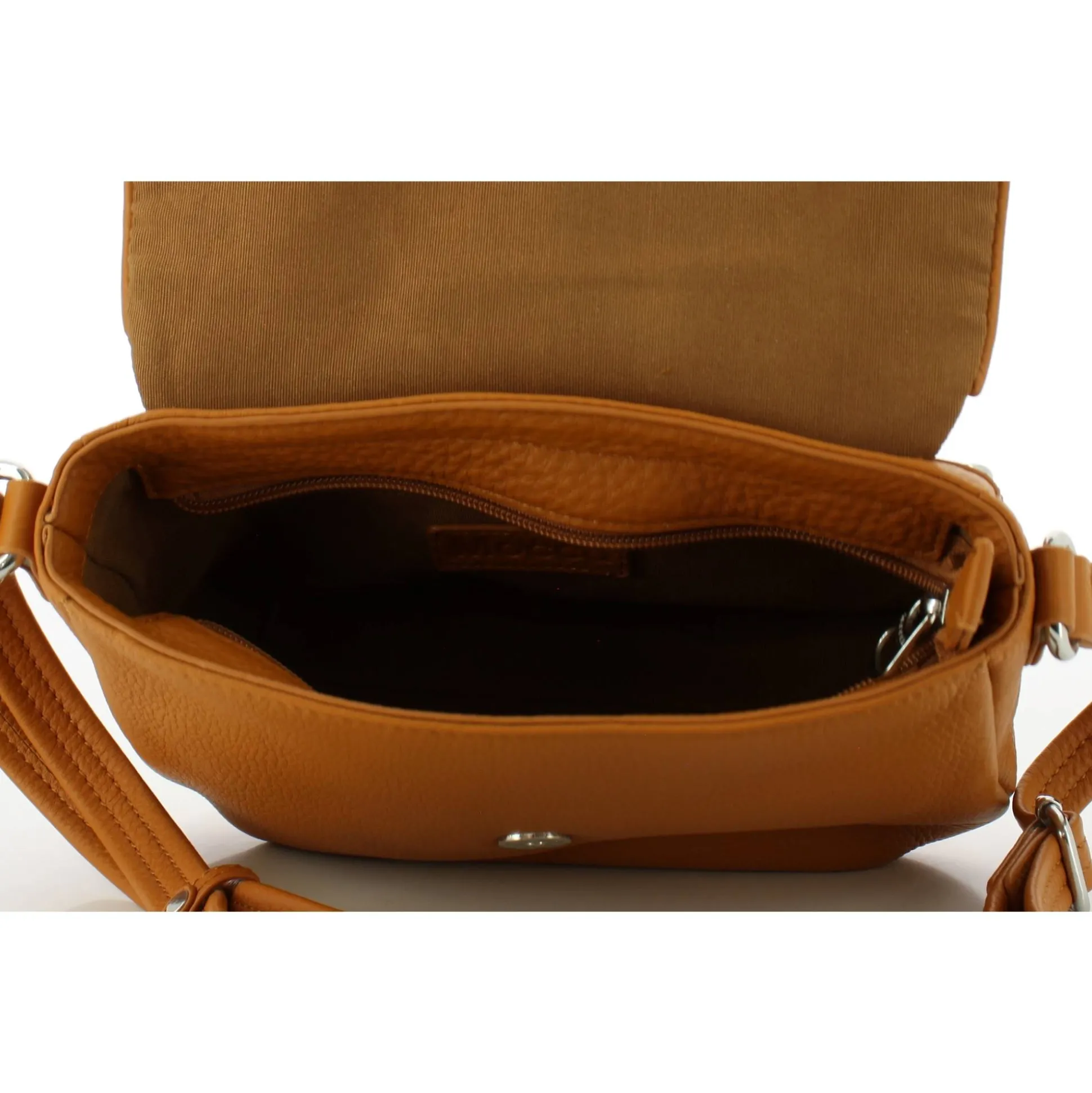 Mocca Petit sac bandouliere Dana a rabat en cuir*Femme Sacs Bandoulière