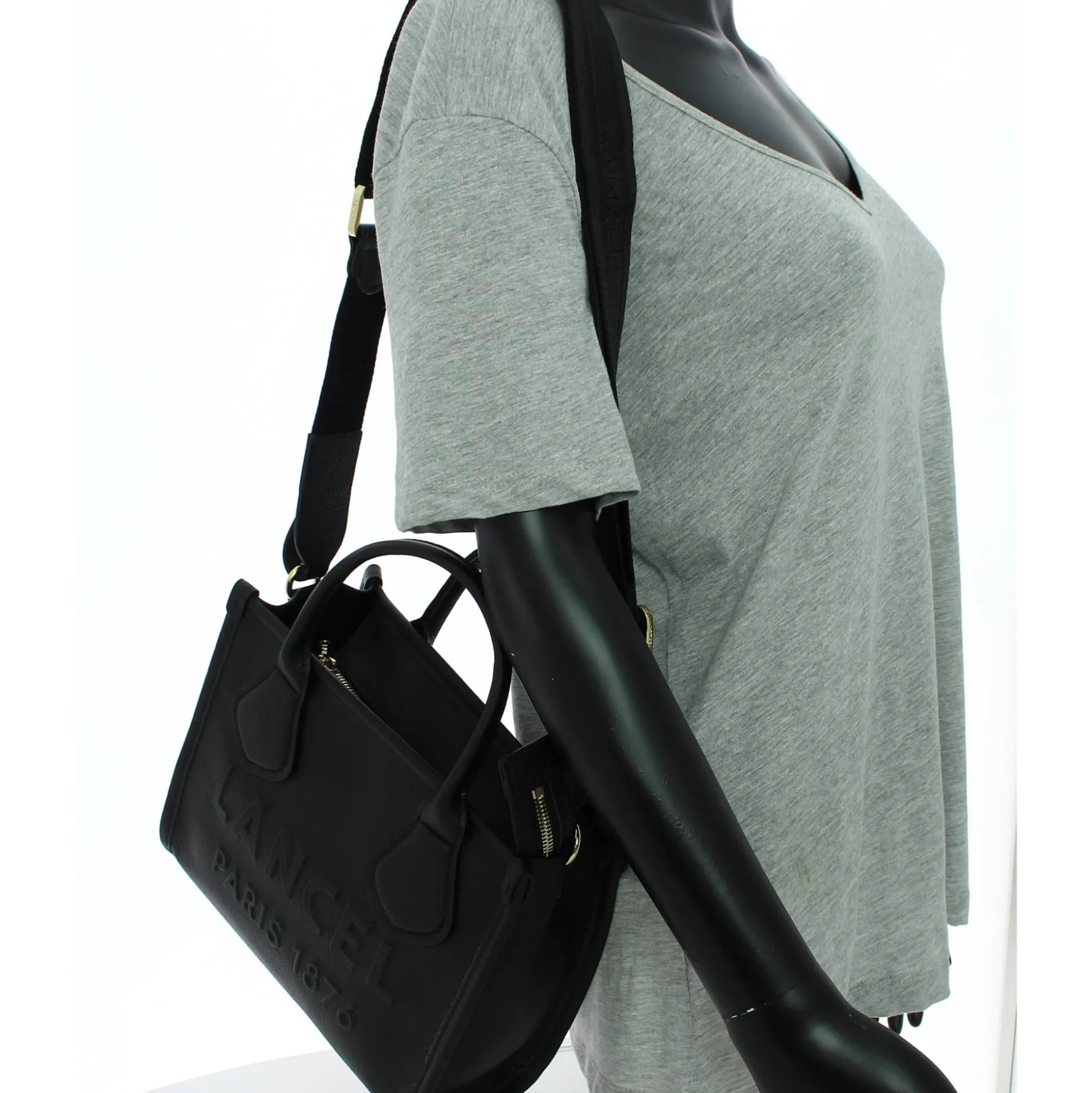 Lancel Petit sac cabas Jour en cuir graine S*Femme Sacs À Main