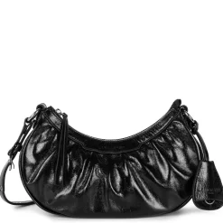 Lancaster Petit sac demi lune zippe Retro Chouchou*Femme Sacs Porté Épaule