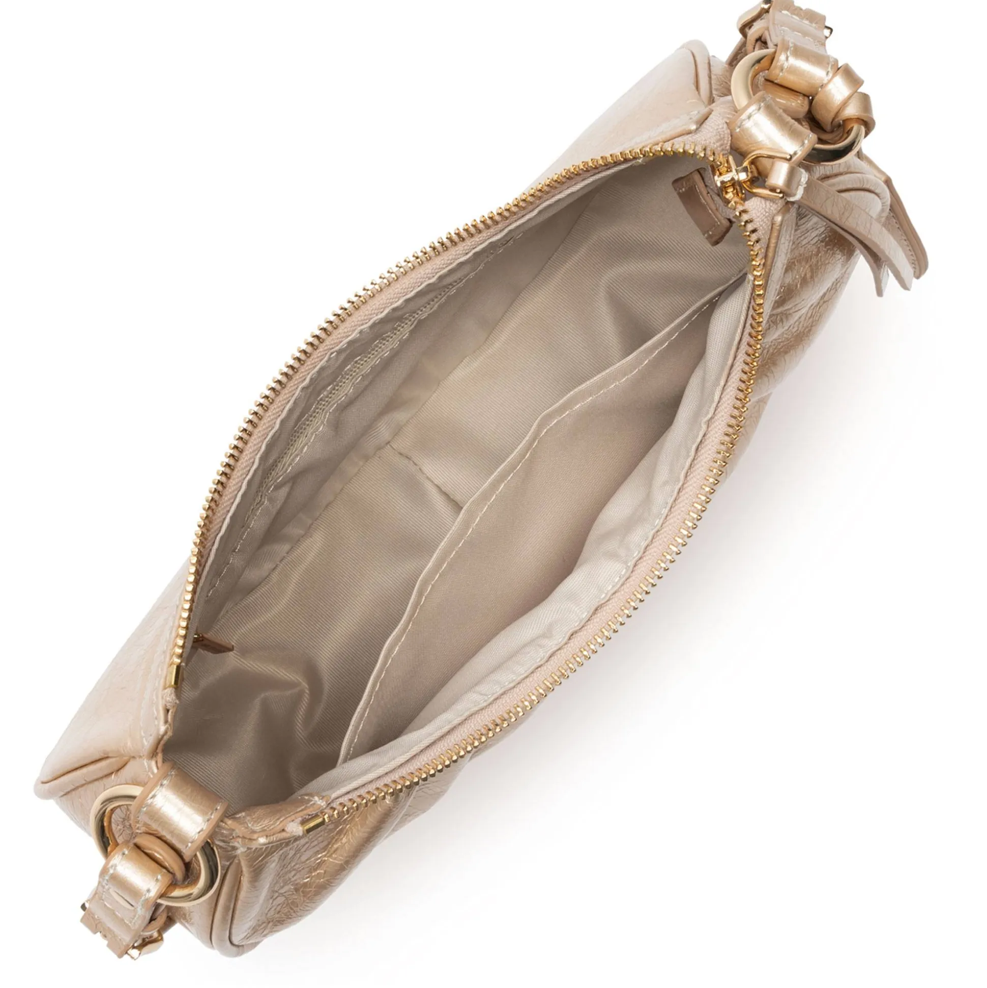 Lancaster Petit sac demi lune zippe Retro Chouchou*Femme Sacs Porté Épaule