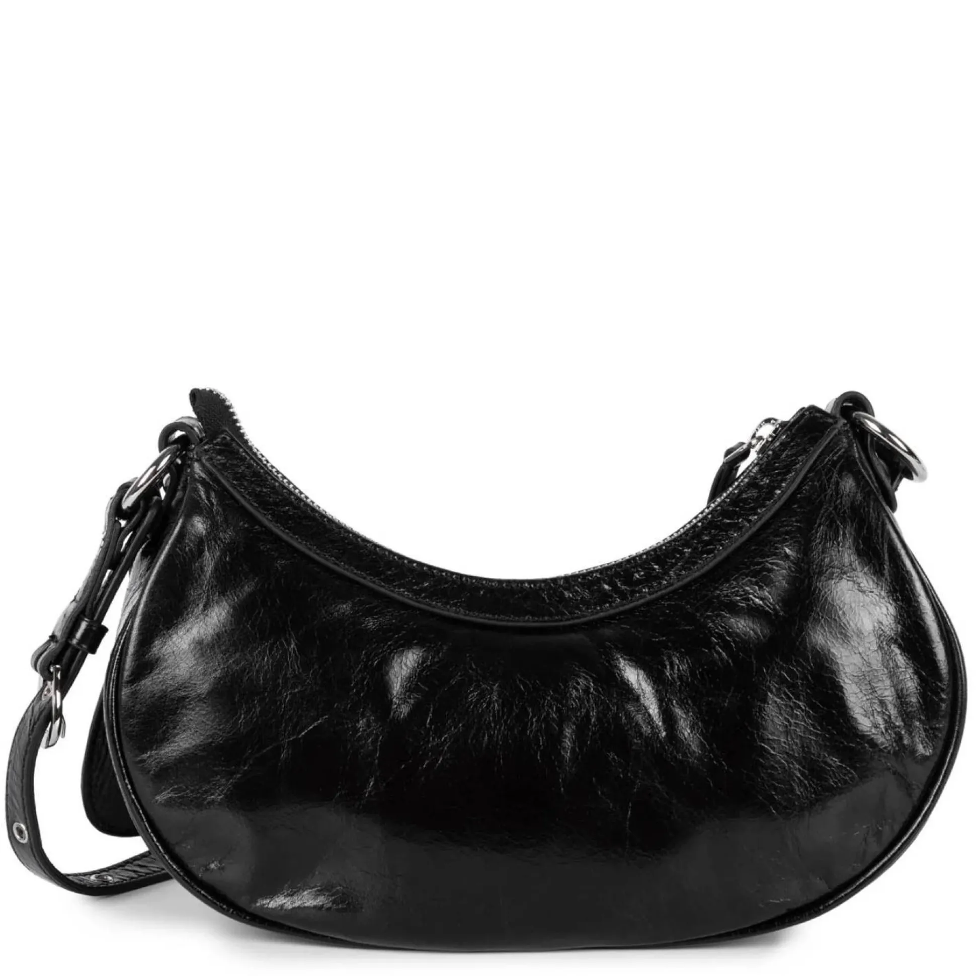 Lancaster Petit sac demi lune zippe Retro Chouchou*Femme Sacs Porté Épaule
