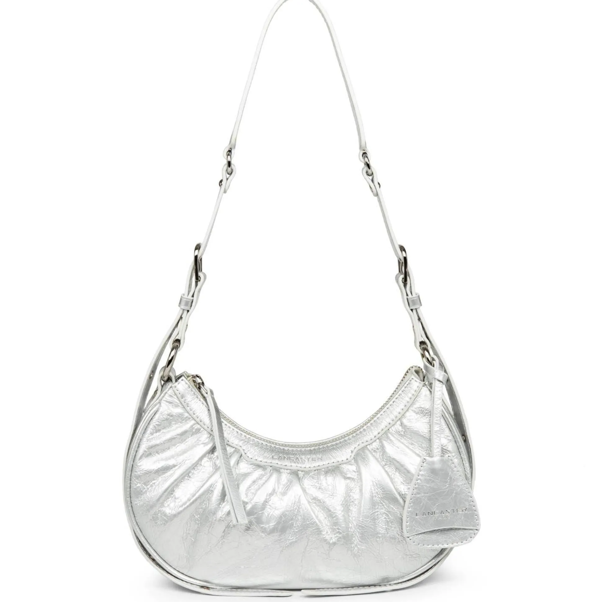 Lancaster Petit sac demi lune zippe Retro Chouchou*Femme Sacs Porté Épaule