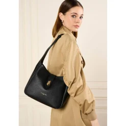 Lancaster Petit sac seau avec fermoir dore S Top Double*Femme Sacs Bandoulière