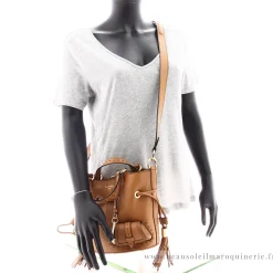 Lancel Petit sac seau cuir graine Premier Flirt*Femme Sacs Bandoulière