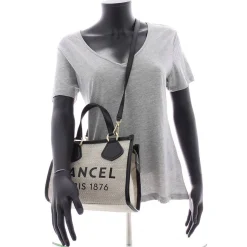 Lancel Petit sac Summer Tote S toile et cuir - Made in Italy*Femme Sacs Bandoulière|Sacs À Main