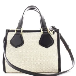 Lancel Petit sac Summer Tote S toile et cuir - Made in Italy*Femme Sacs Bandoulière|Sacs À Main