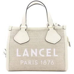 Lancel Petit sac Summer Tote S toile et cuir - Made in Italy*Femme Sacs Bandoulière|Sacs À Main