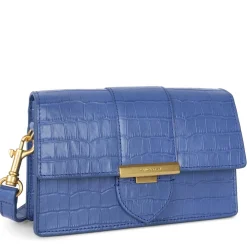 Lancaster Petit sac trotteur Exotic Ily facon croco*Femme Sacs Porté Épaule|Sacs Bandoulière
