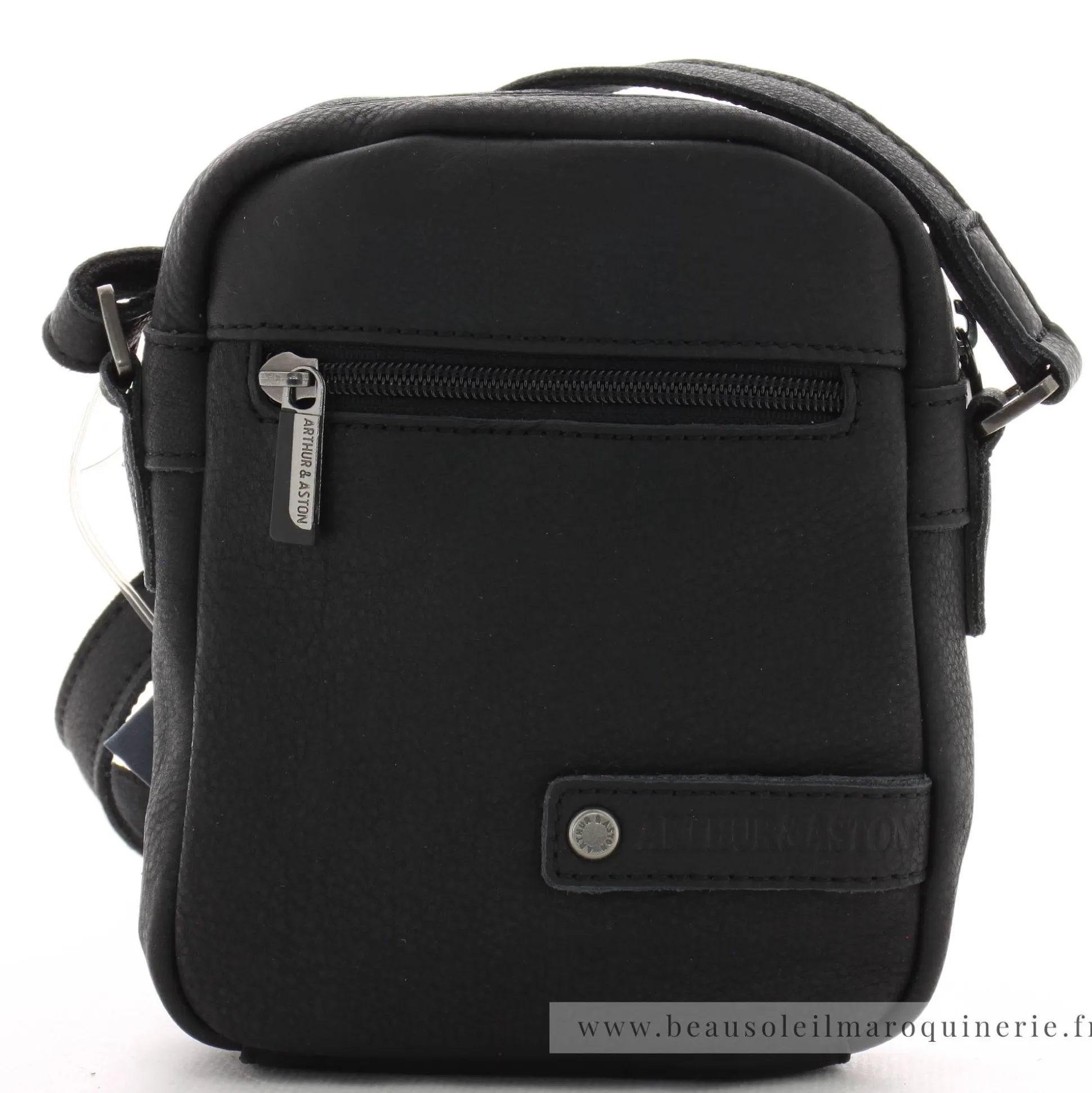 Arthur Aston Petite sacoche zippee Oscar en cuir*Homme Petites Sacoches Homme