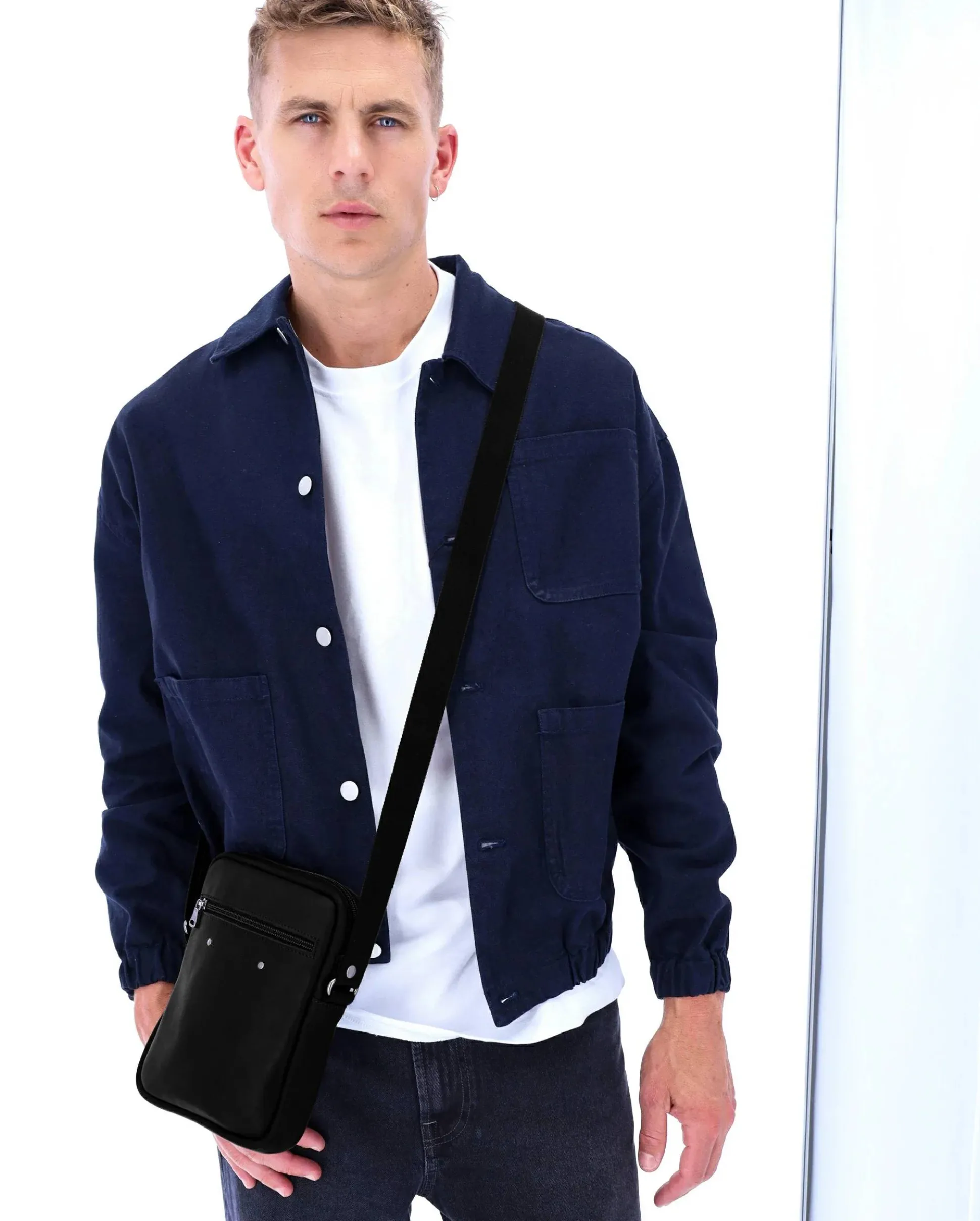 Les Ateliers Foures Pochette bandouliere Zephyr Baroudeur*Homme Petites Sacoches Homme