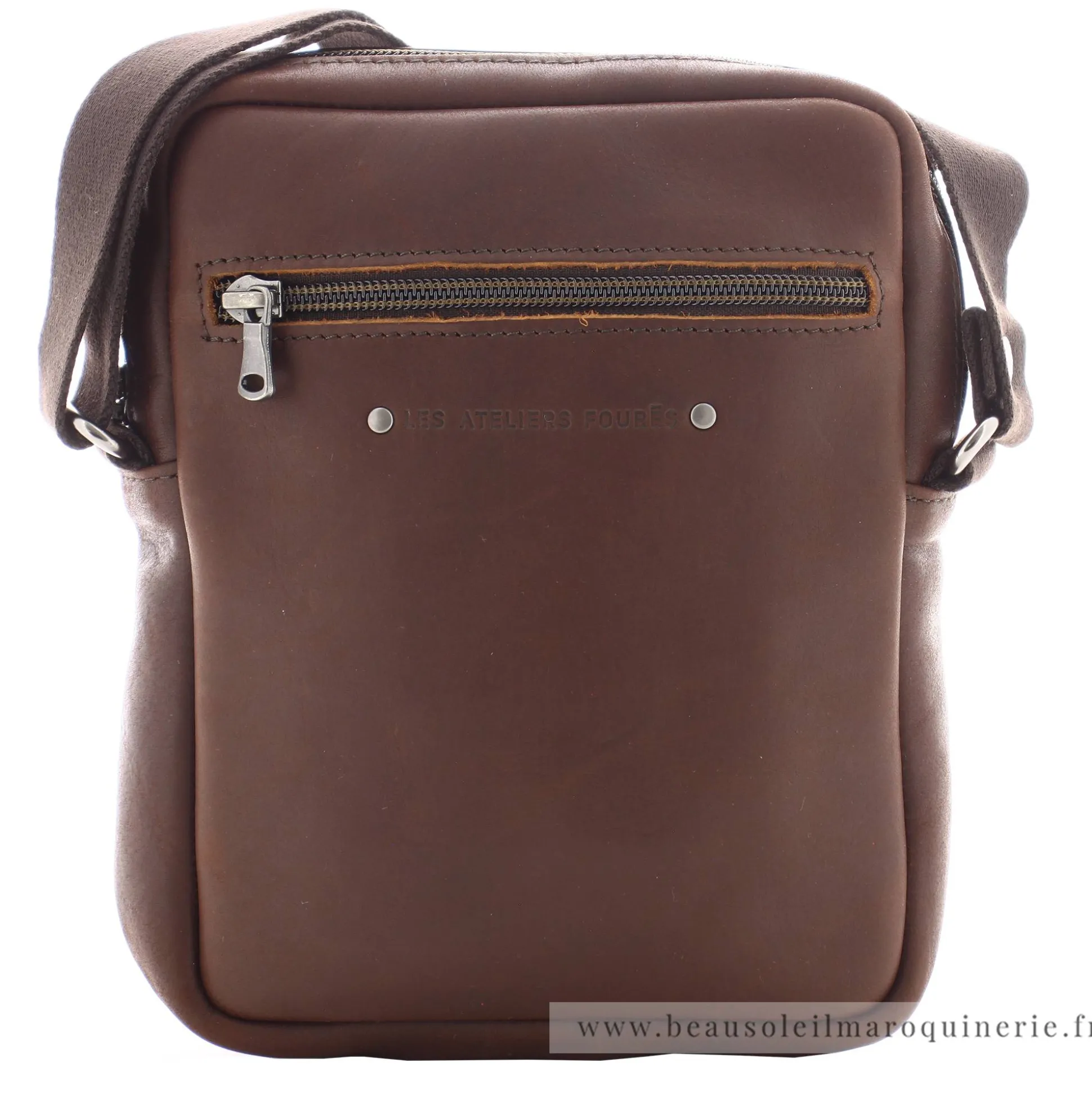Les Ateliers Foures Pochette bandouliere Zephyr Baroudeur*Homme Petites Sacoches Homme