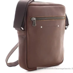 Les Ateliers Foures Pochette bandouliere Zephyr Baroudeur*Homme Petites Sacoches Homme