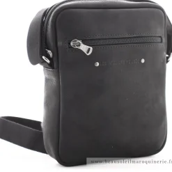 Les Ateliers Foures Pochette bandouliere Zephyr Baroudeur*Homme Petites Sacoches Homme