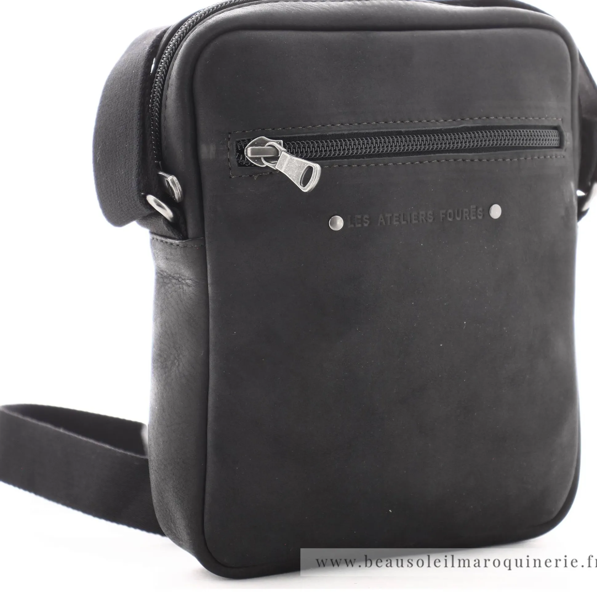 Les Ateliers Foures Pochette bandouliere Zephyr Baroudeur*Homme Petites Sacoches Homme