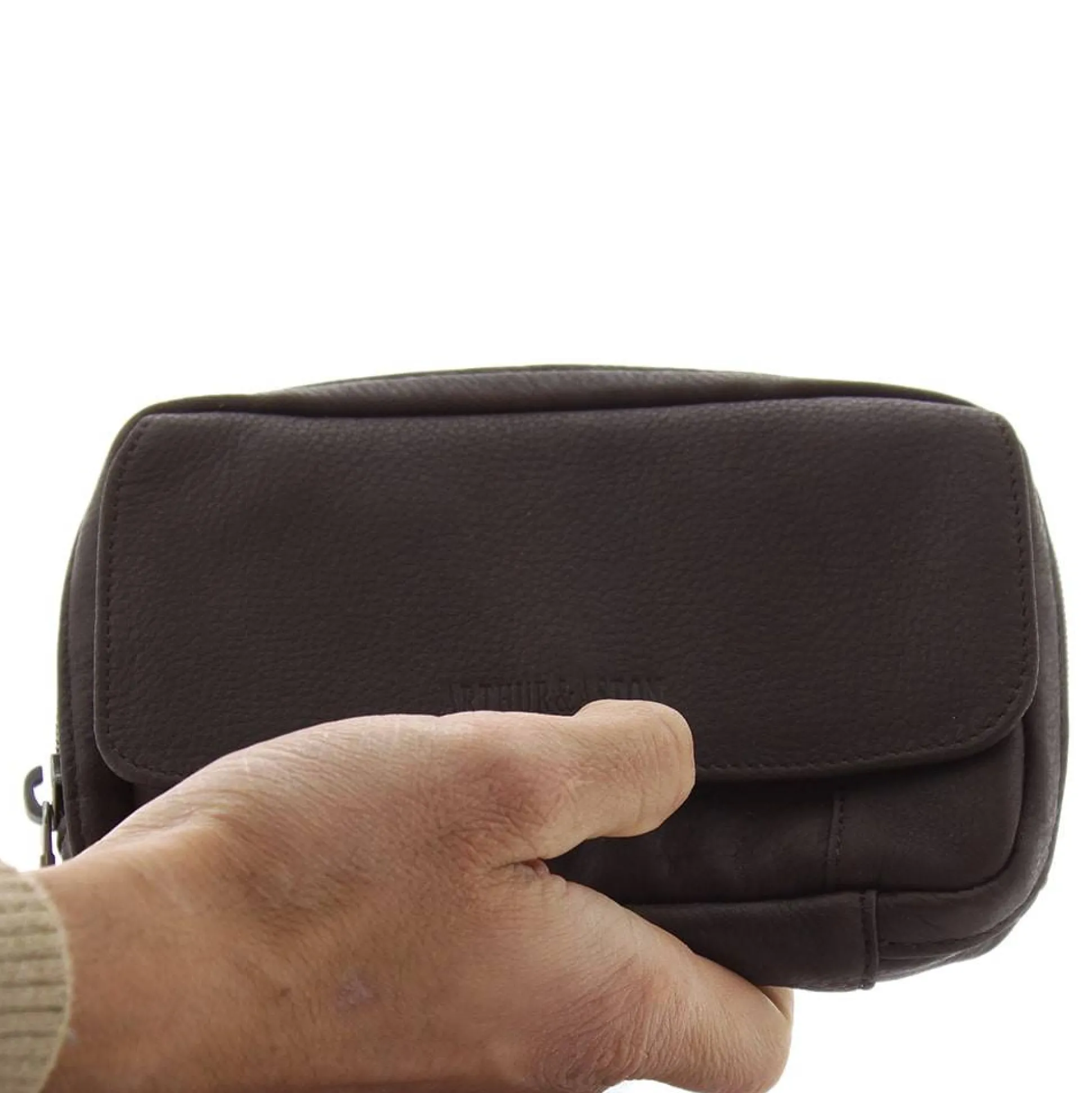 Arthur Aston Pochette ceinture en cuir Oscar*Homme Petites Sacoches Homme