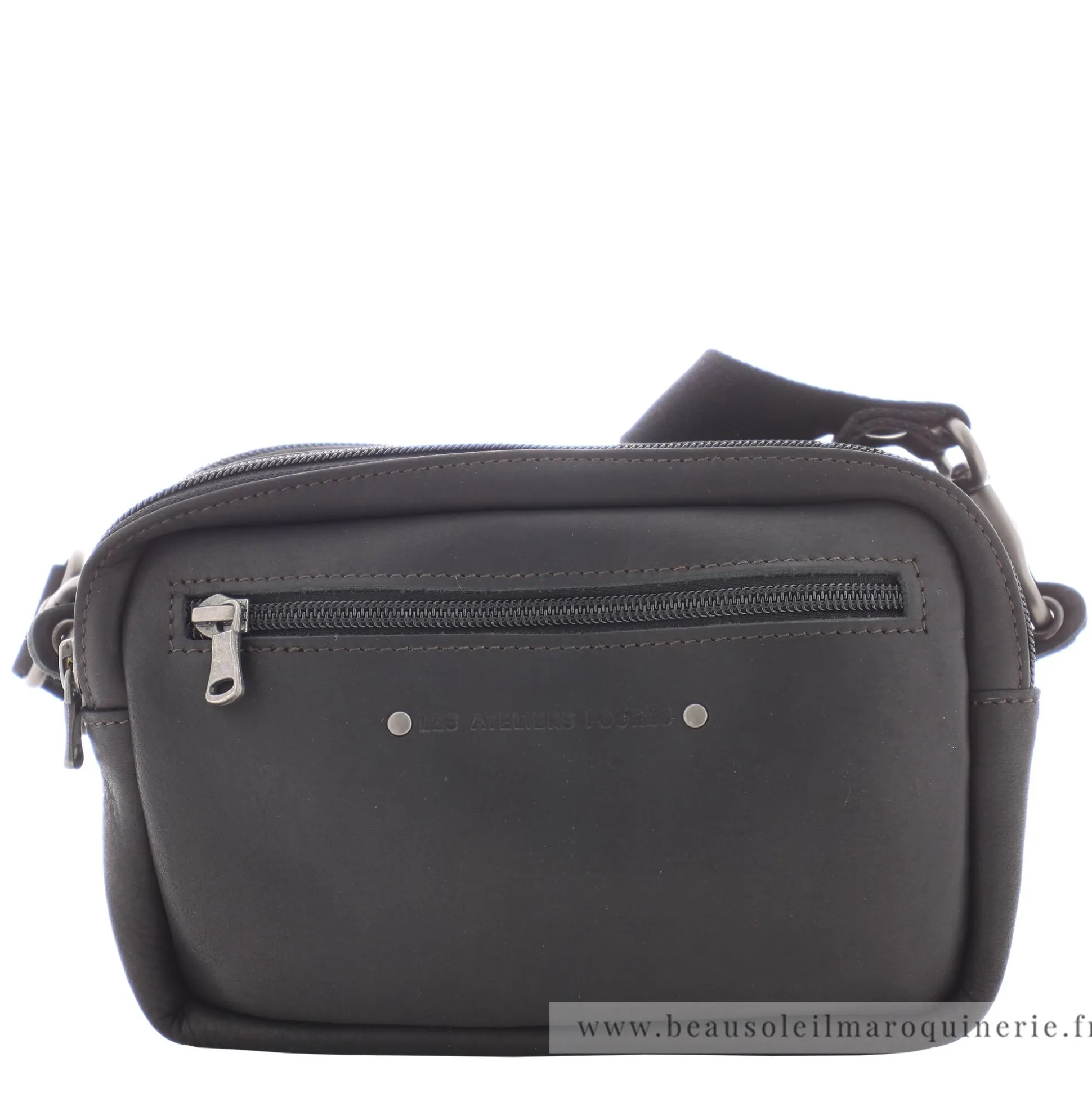 Les Ateliers Foures Pochette double Ponos Baroudeur*Homme Petites Sacoches Homme