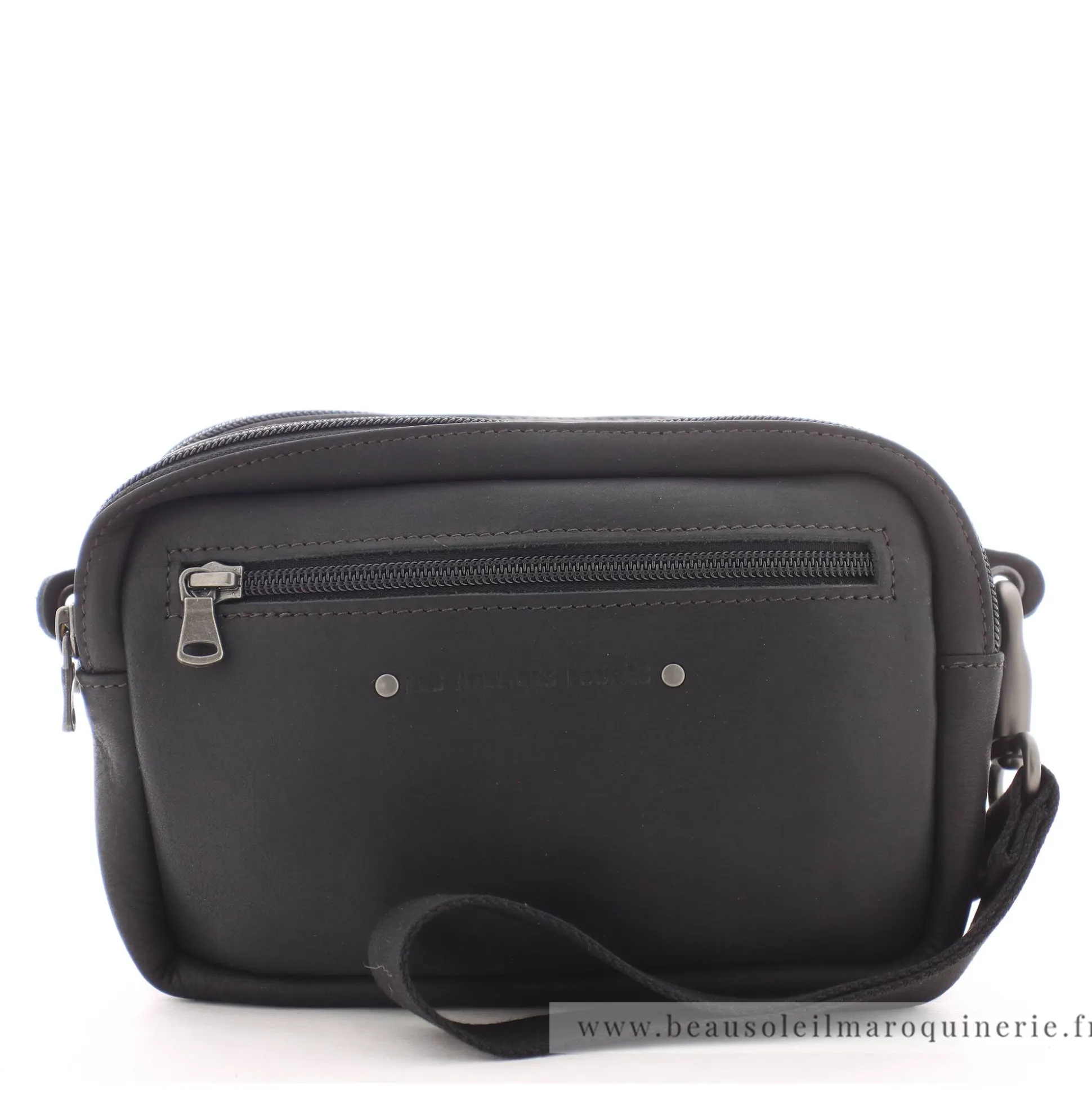 Les Ateliers Foures Pochette double Ponos Baroudeur*Homme Petites Sacoches Homme
