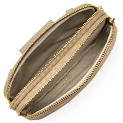 Lancaster Pochette double zippe Dune*Femme Sacs Bandoulière