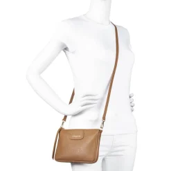 Lancaster Pochette plate a bandouliere Dune*Femme Pochettes|Sacs Bandoulière