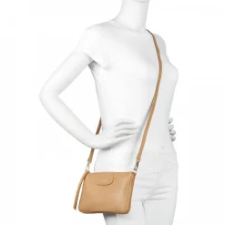 Lancaster Pochette plate a bandouliere Dune*Femme Pochettes|Sacs Bandoulière