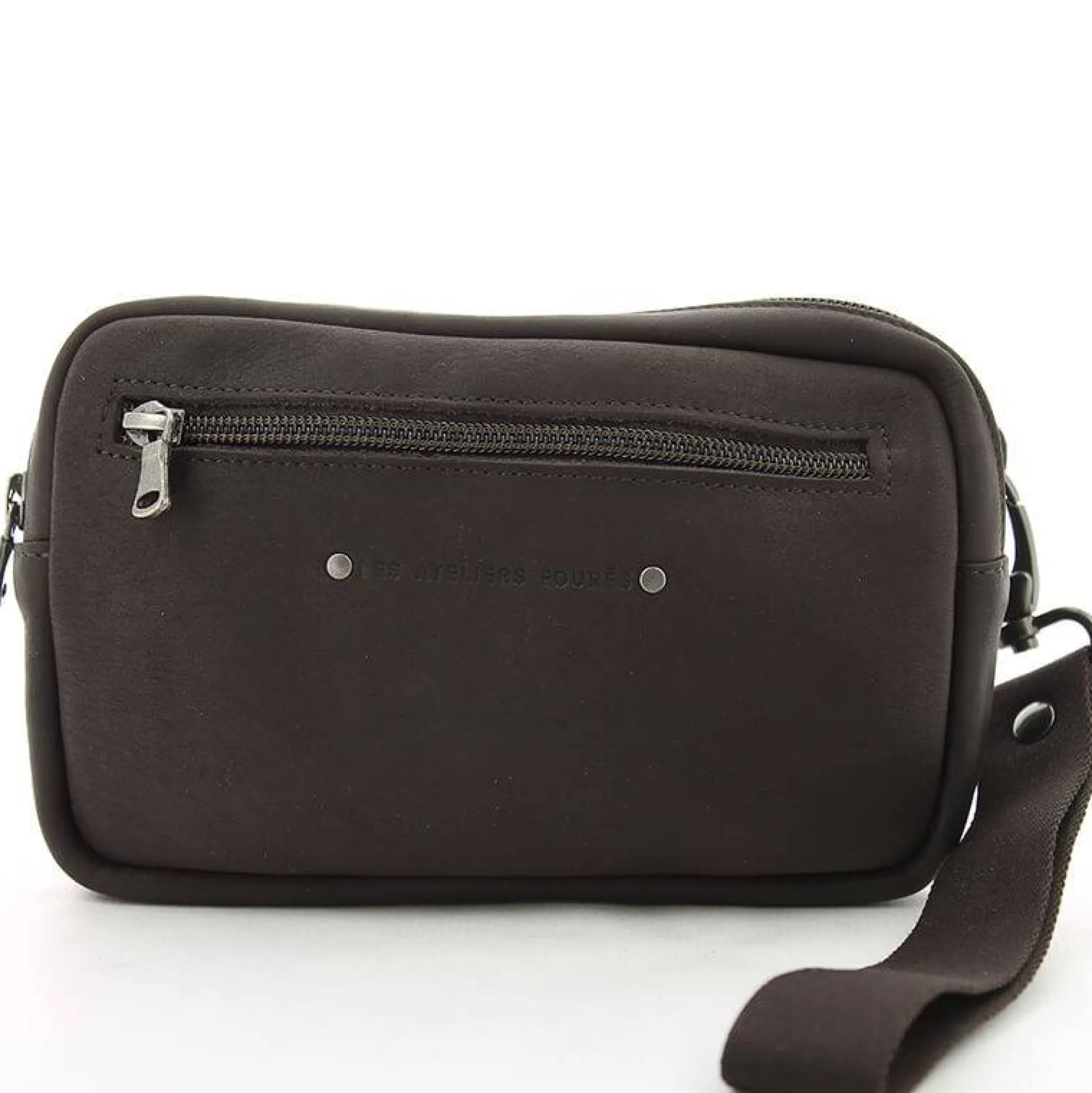 Les Ateliers Foures Pochette simple zip Ponos Baroudeur*Homme Petites Sacoches Homme