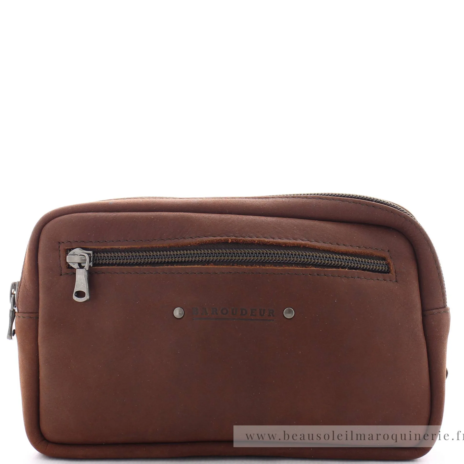 Les Ateliers Foures Pochette simple zip Ponos Baroudeur*Homme Petites Sacoches Homme