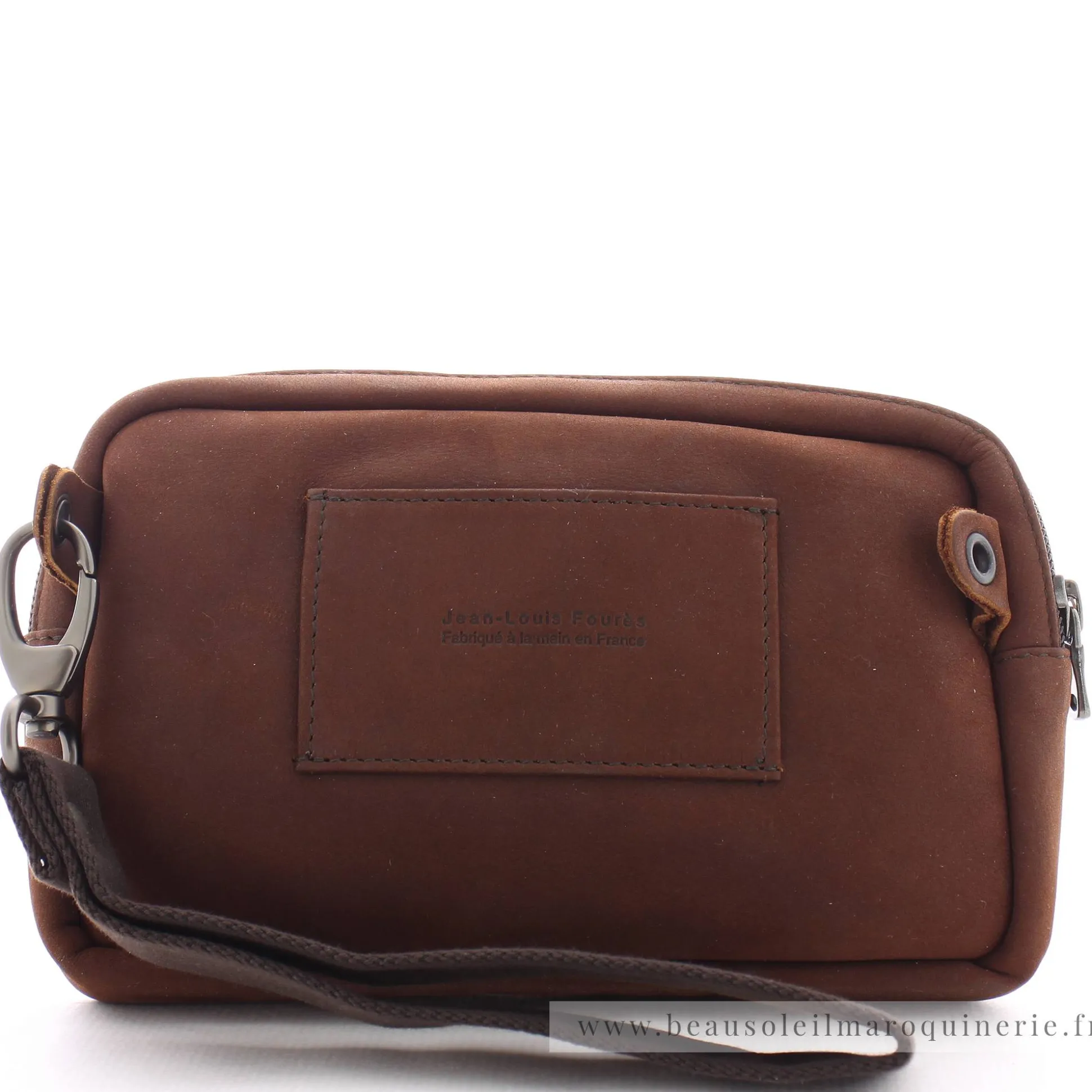 Les Ateliers Foures Pochette simple zip Ponos Baroudeur*Homme Petites Sacoches Homme