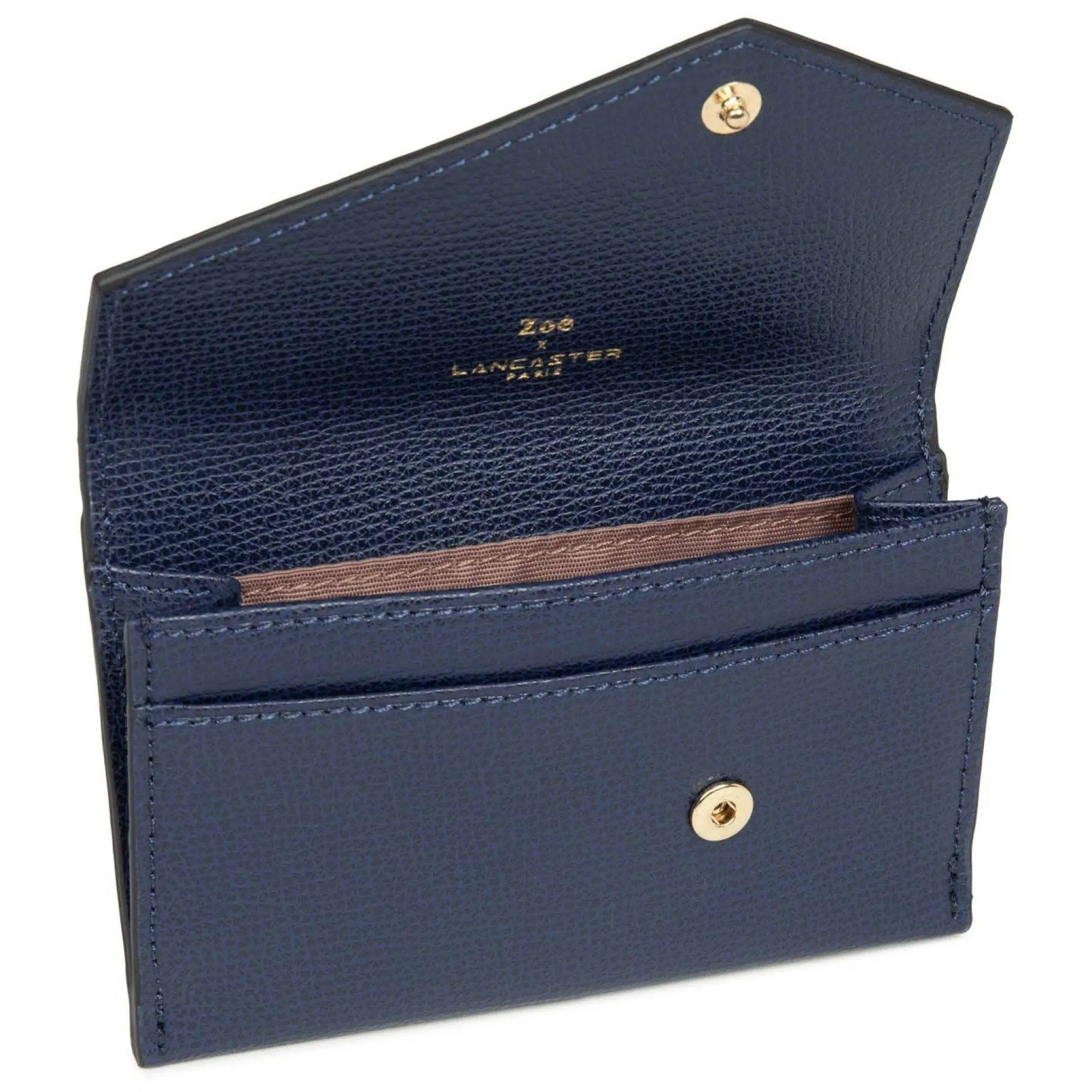 Lancaster Porte cartes a rabat Zoe cuir texture*Femme Porte-Cartes Femme