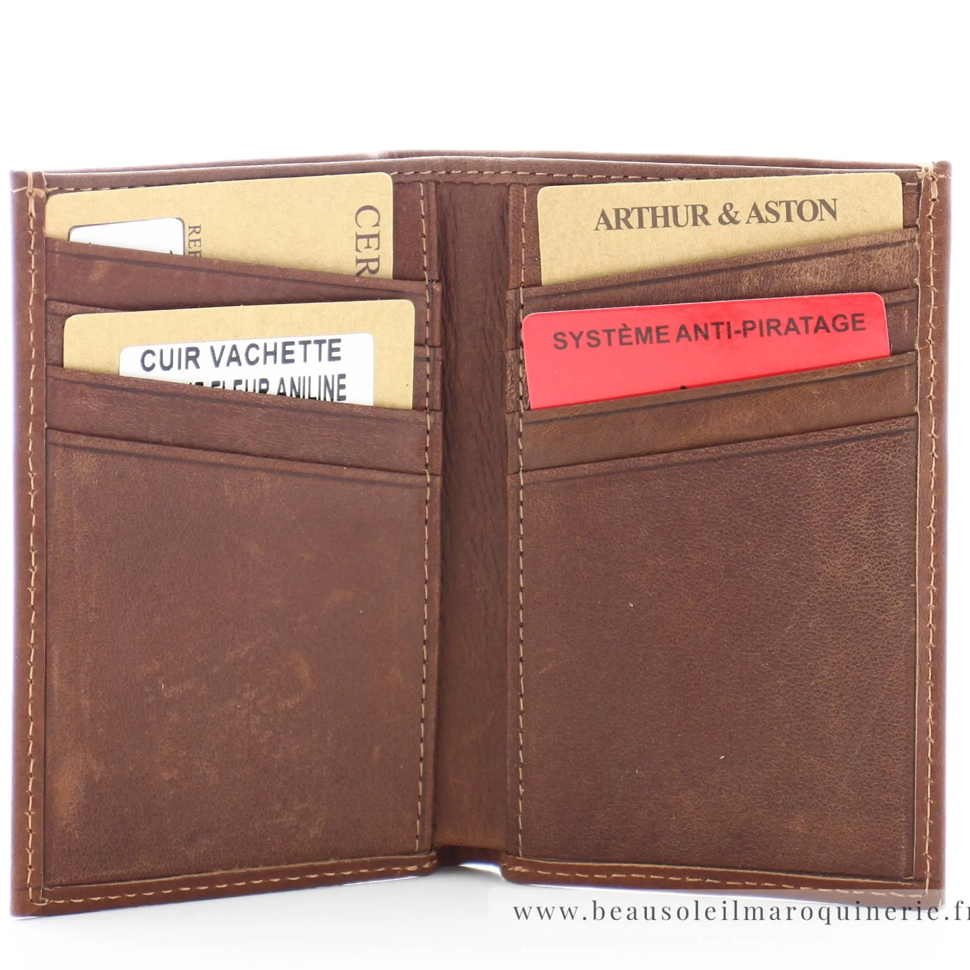 Arthur Aston Porte cartes Pablo en cuir*Homme Porte-Cartes Homme