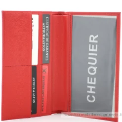 Arthur Aston Porte chequier femme Celia en cuir*Femme Porte-Chéquier Femme