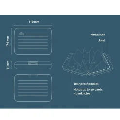 Ogon Porte-cartes aluminium Smart Case SV2*Homme Porte-Cartes Homme
