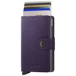 Secrid Porte-cartes cuir texture Miniwallet Crisple*Femme Porte-Cartes Femme