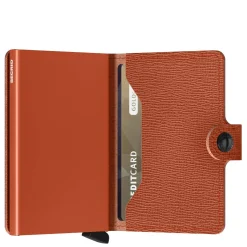 Secrid Porte-cartes cuir texture Miniwallet Crisple*Femme Porte-Cartes Femme