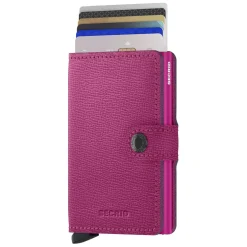 Secrid Porte-cartes cuir texture Miniwallet Crisple*Femme Porte-Cartes Femme