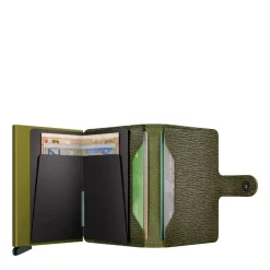 Secrid Porte-cartes cuir texture Miniwallet Crisple*Femme Porte-Cartes Femme