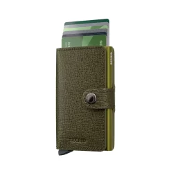 Secrid Porte-cartes cuir texture Miniwallet Crisple*Femme Porte-Cartes Femme