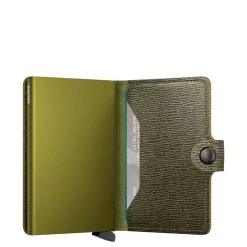 Secrid Porte-cartes cuir texture Miniwallet Crisple*Femme Porte-Cartes Femme