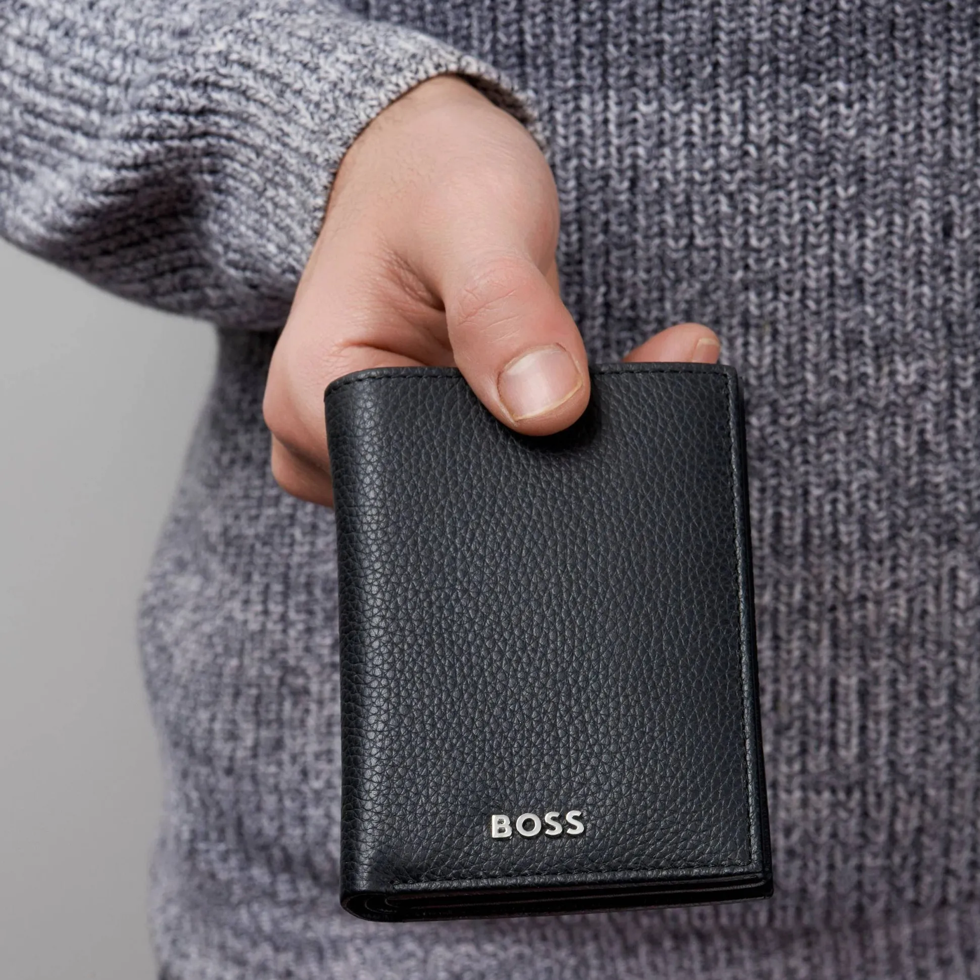 Hugo Boss Porte-cartes Flap Classic Grained cuir*Homme Porte-Cartes Homme