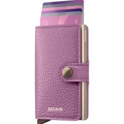 Secrid Porte-cartes Miniwallet Pebble cuir graine*Femme Porte-Cartes Femme