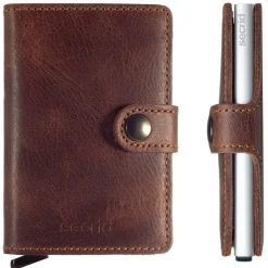 Secrid Porte-cartes Miniwallet Vintage cuir effet vieilli*Homme Portefeuilles Homme|Porte-Cartes Homme