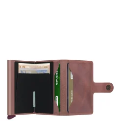 Secrid Porte-cartes Miniwallet Vintage cuir effet vieilli*Homme Portefeuilles Homme|Porte-Cartes Homme