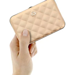 Ogon Porte-cartes Quilted matelasse button*Femme Porte-Cartes Femme