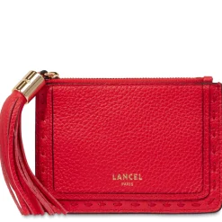 Lancel Porte-cartes zippe L cuir graine Premier Flirt*Femme Porte-Cartes Femme