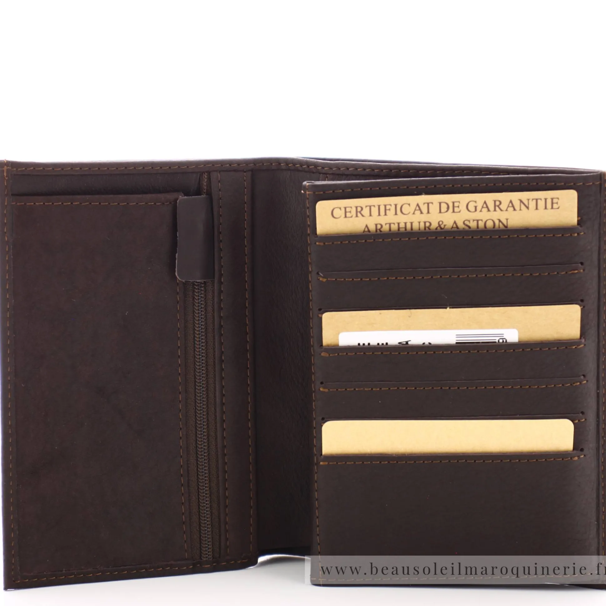 Arthur Aston Portefeuille 3 volets cuir gras Louis*Homme Portefeuilles Homme
