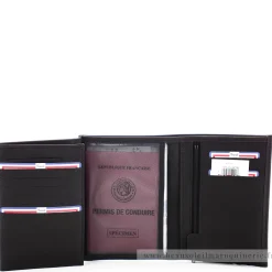 Frandi Portefeuille 3 volets en cuir Authentique*Homme Portefeuilles Homme