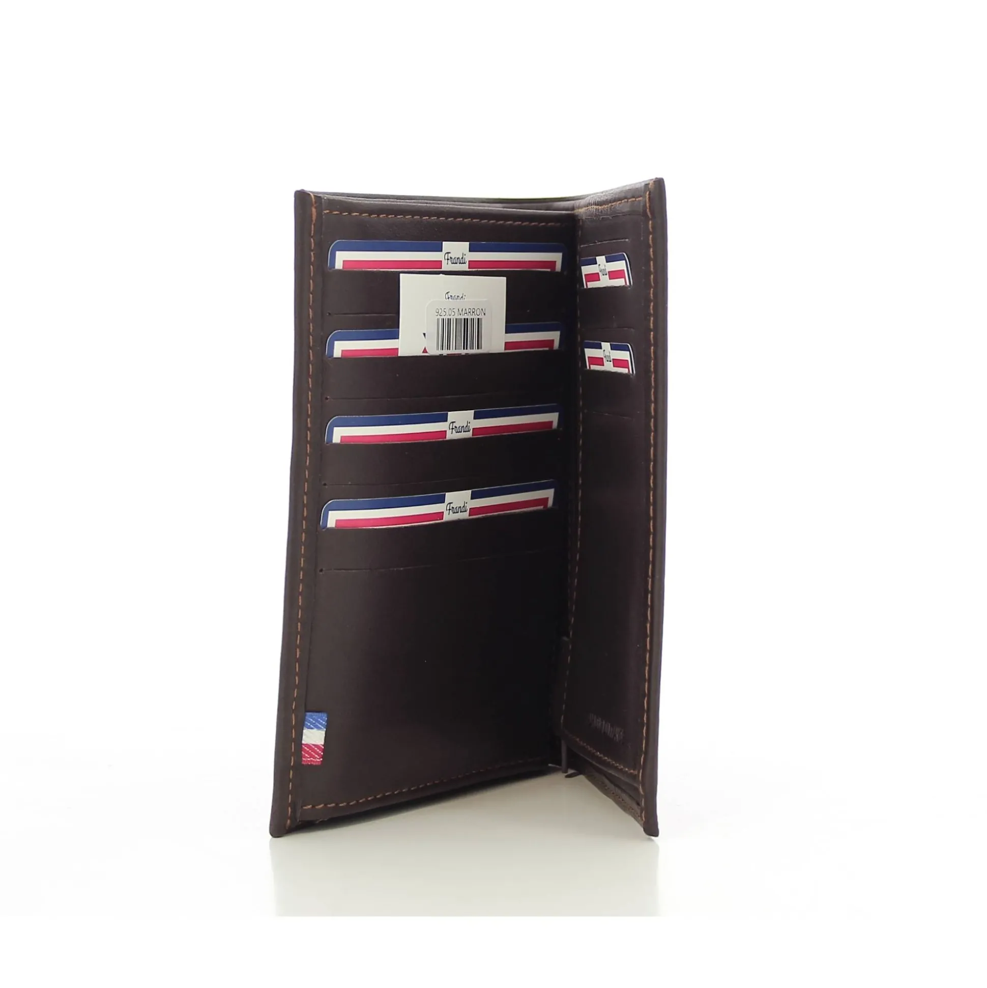 Frandi Portefeuille 3 volets en cuir Authentique*Homme Portefeuilles Homme