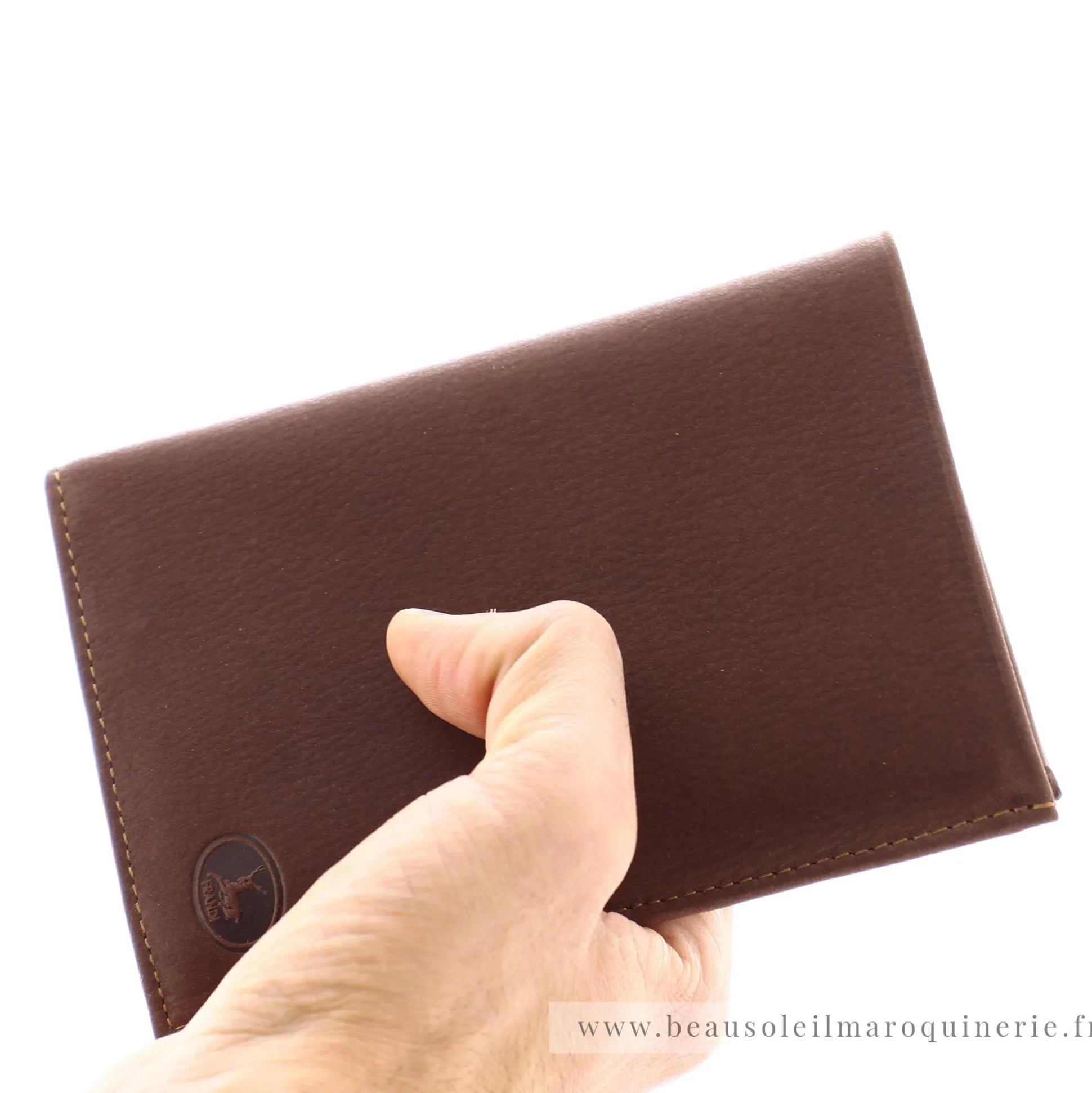 Frandi Portefeuille 3 volets en cuir Authentique*Homme Portefeuilles Homme