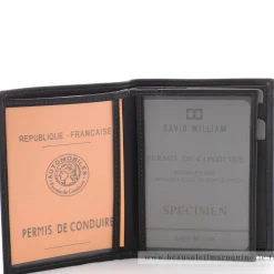 David William Portefeuille 2 volets en cuir Anti-piratage Coulter*Homme Portefeuilles Homme