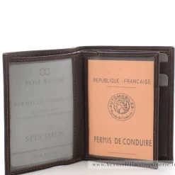 David William Portefeuille 2 volets en cuir Anti-piratage Coulter*Homme Portefeuilles Homme