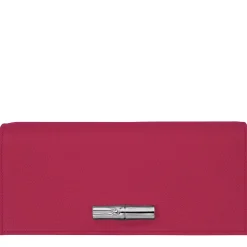 Longchamp Portefeuille a rabat effet graine Le Roseau*Femme Portefeuilles Femme